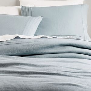 Rejuvenation Belgian Flax Linen King Duvet Cover & 1 Standard Sham